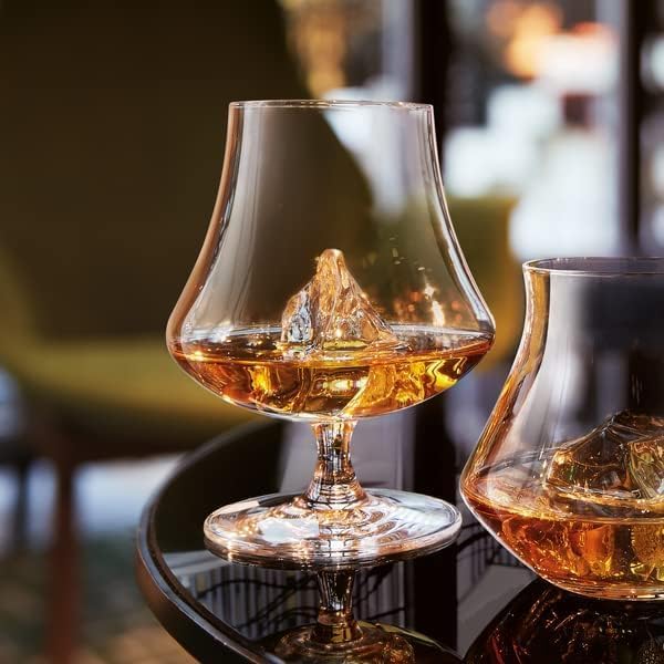Crystal cognac and brandy glasses 250ml transparent, set of 6