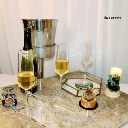 Champagne Chiller And Glasses Set