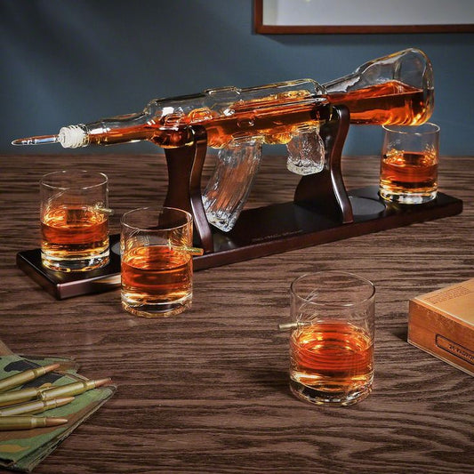 Rifle Decanter Set